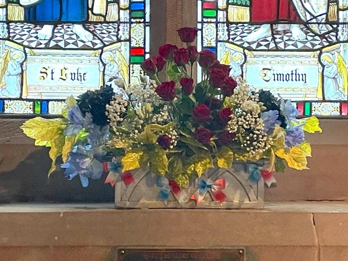 jubilee church flowers window