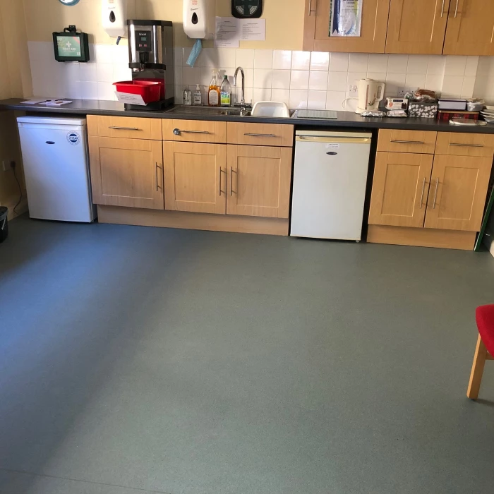 kitchenette refloored