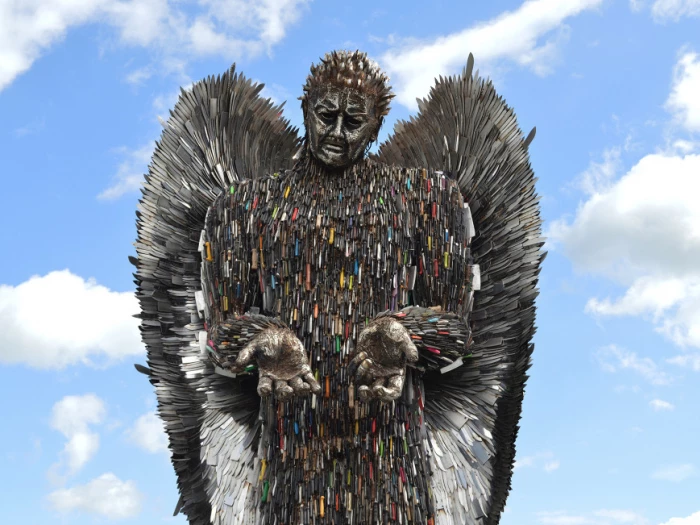 knife angel statue