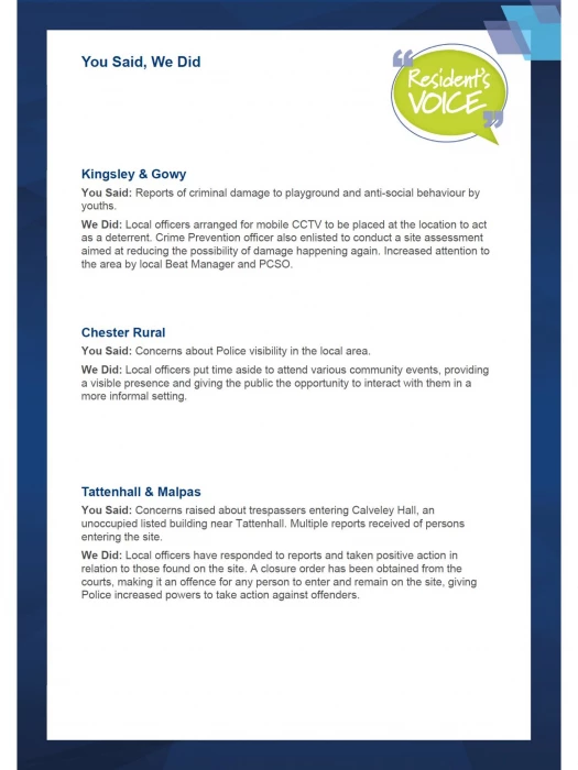 local policing newsletter  ch