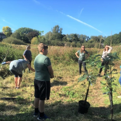 locals planting trees  sept 2020
