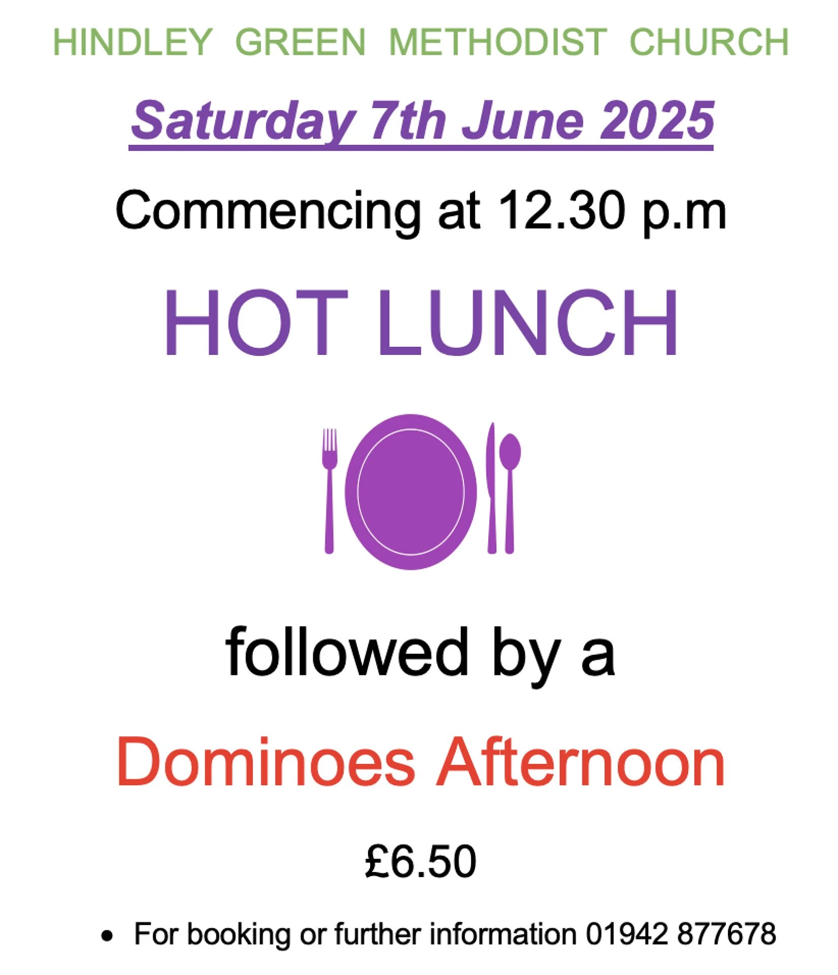 lunch and dominoes june 2025