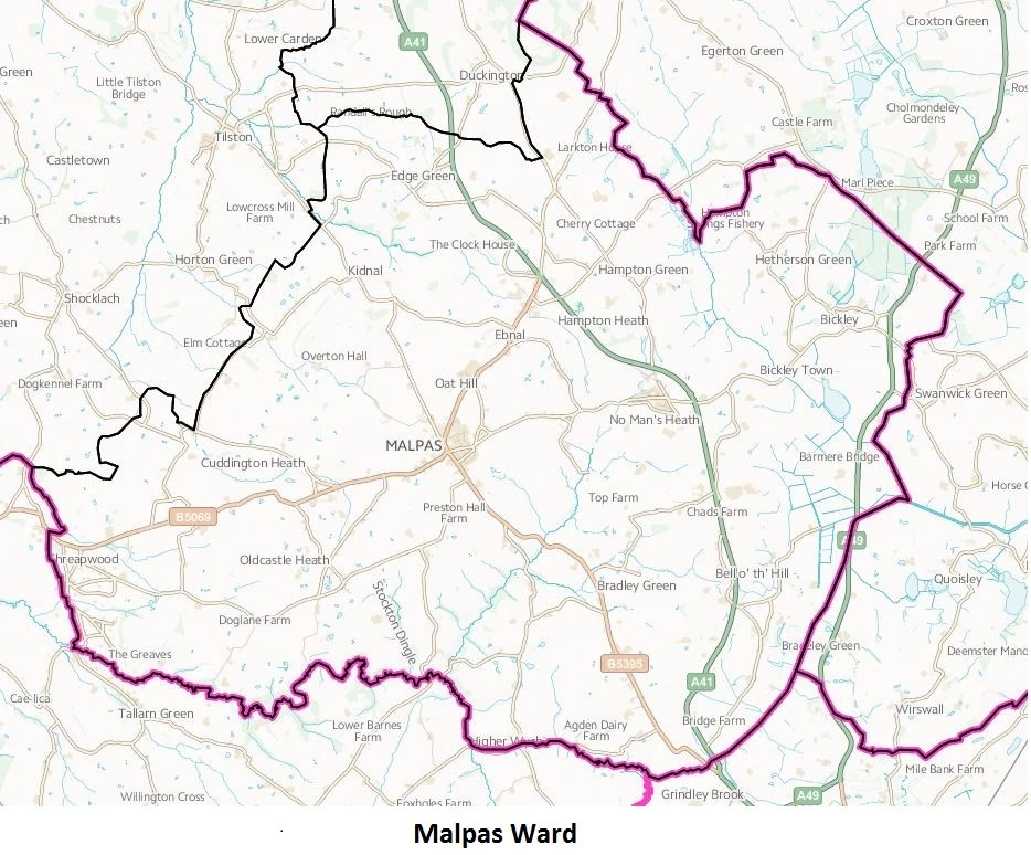 malpas ward map