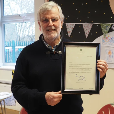 mandrew with hofc letter of appreciation 050322