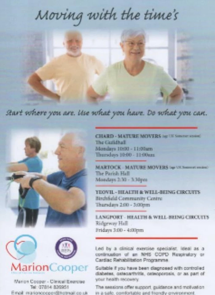 marion cooper exercise classes 2018