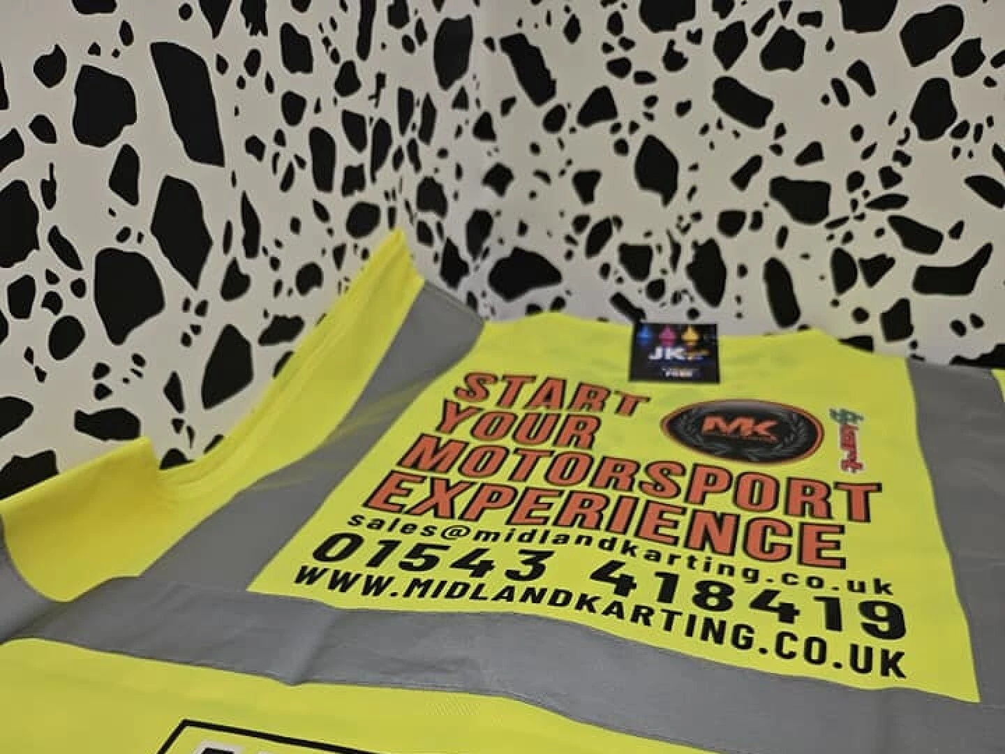 midland karting hivis with dtf printing
