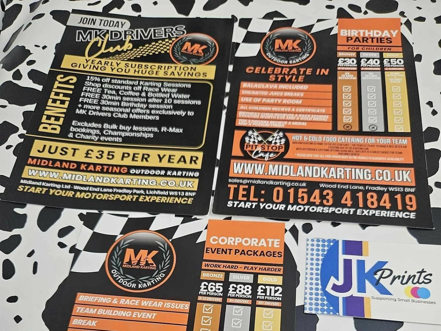 mk karting  flyers