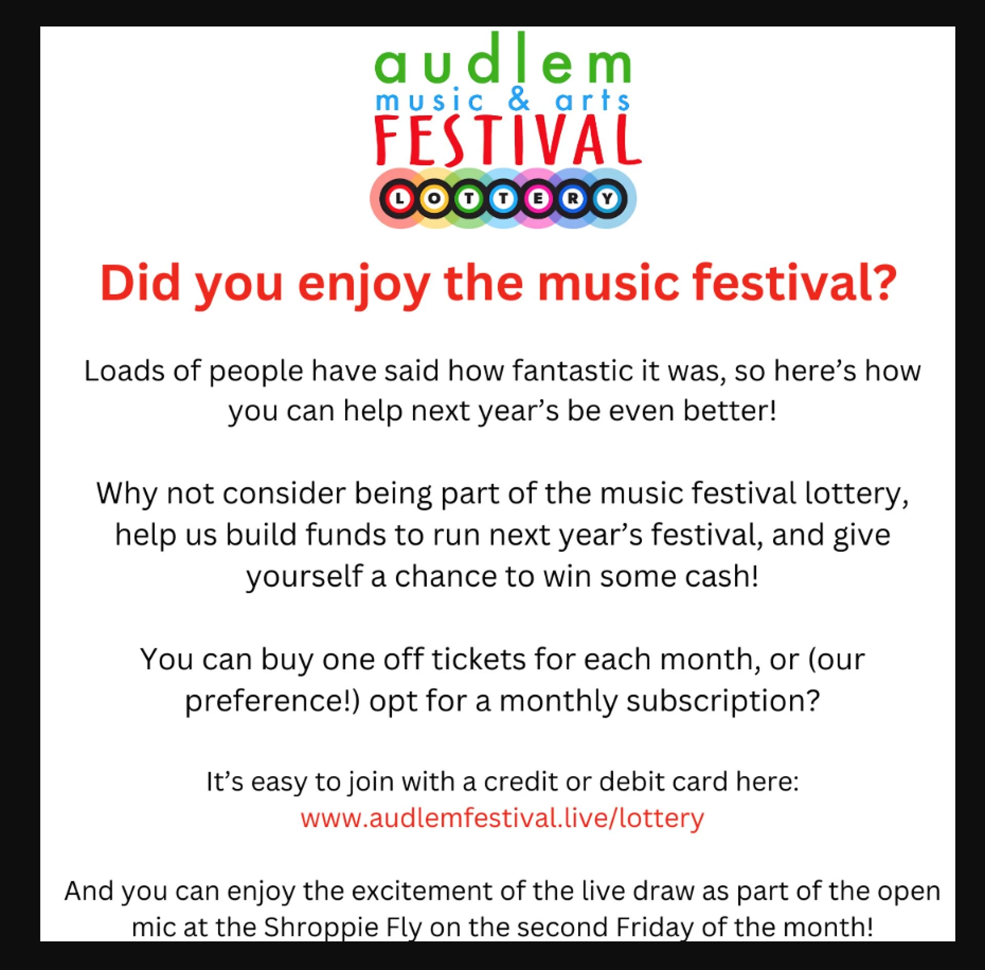 music festival lottery
