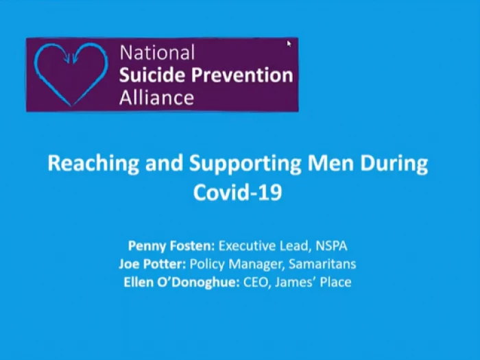 national suicide prevention alliance webinar poster