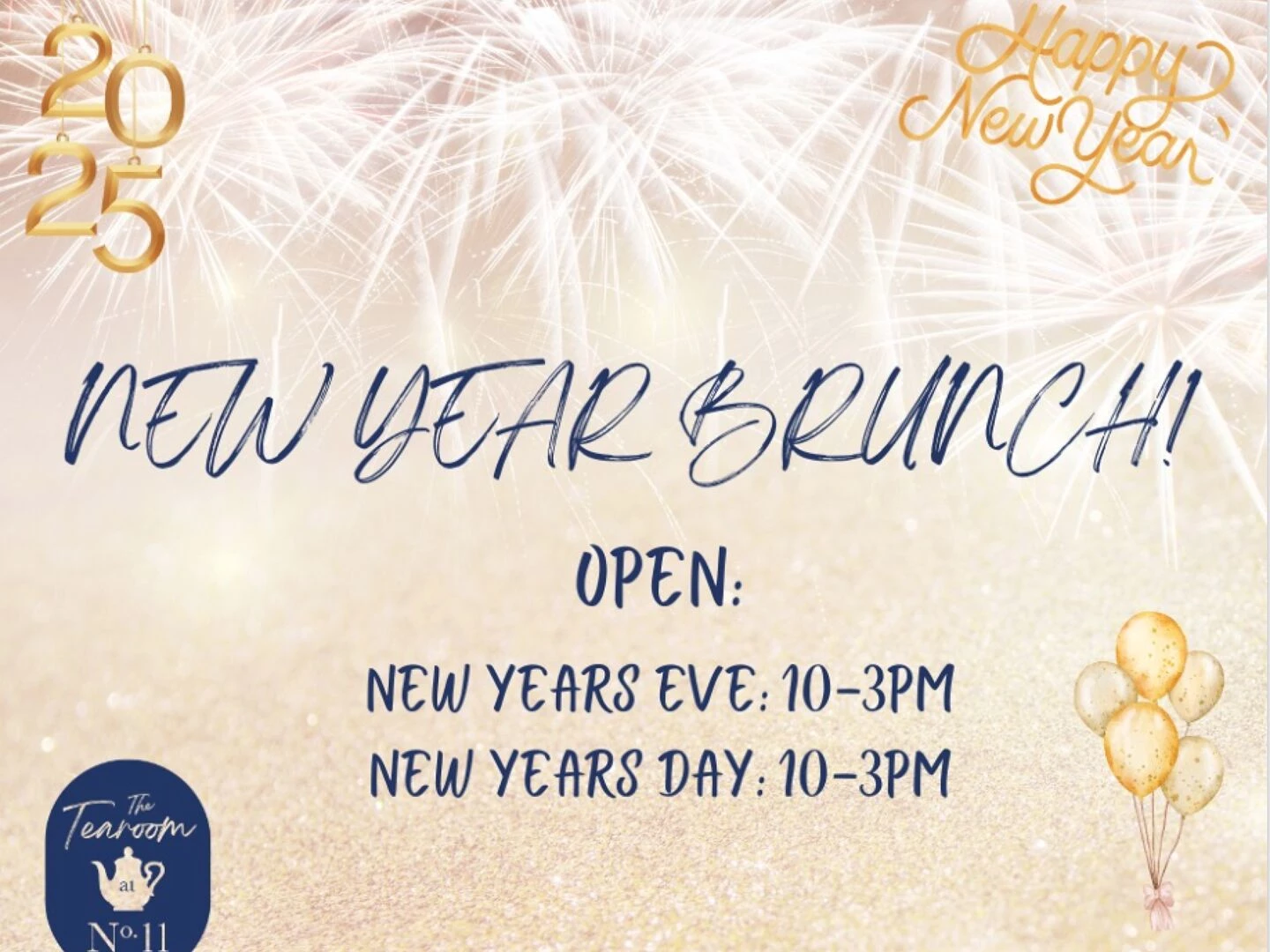 new year at tearoom at no 11
