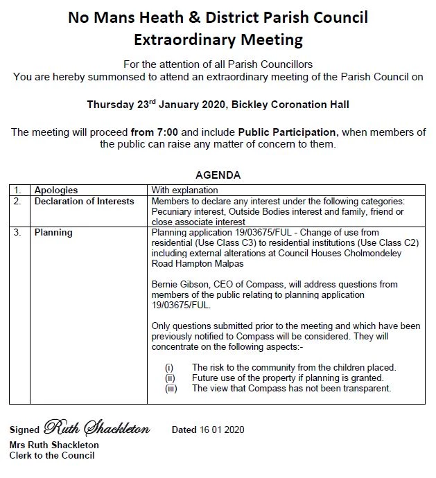 nmh agenda