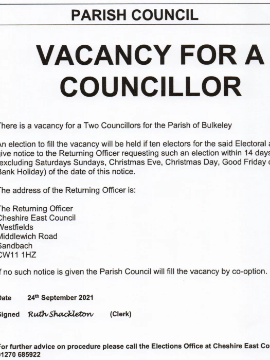 notice of casual vacancy 24 09 21