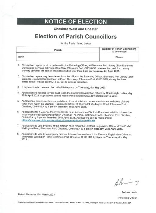 notice of election photoscan