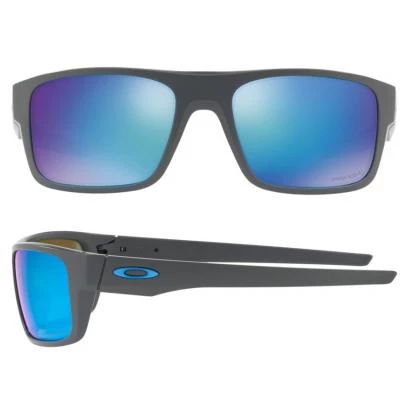 oakley drop point in matte grey with prizm sapphire polarised lenses oo936706