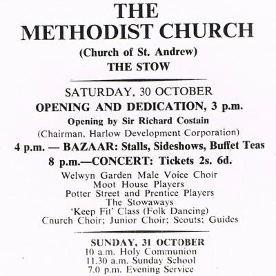 opening notice  20 oct 1954