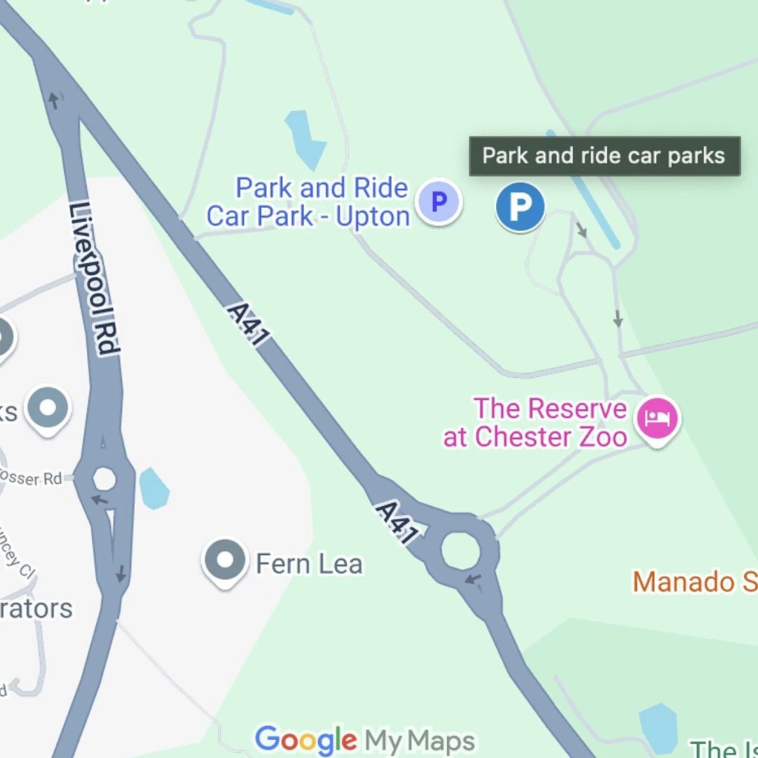 park and ride  chester zoo