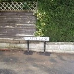 platts lane  new sign