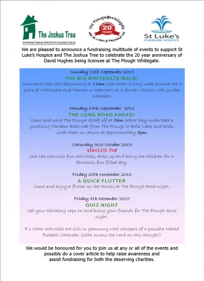 plough inn fundraising