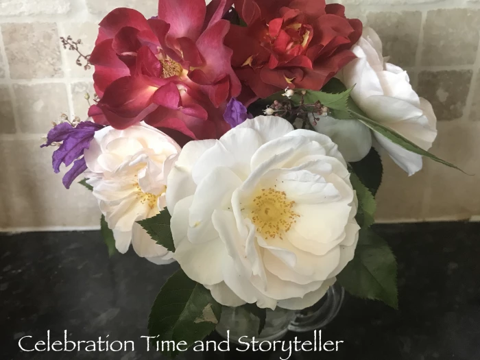 posy celebration time and story teller with lavender
