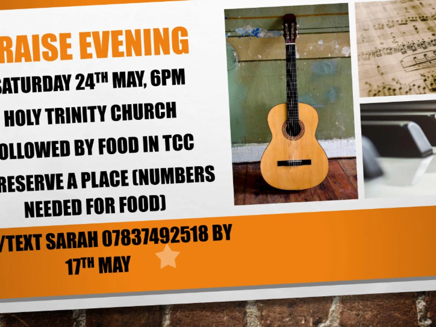 praise evening poster