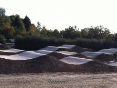 pure bicycles pump track side view