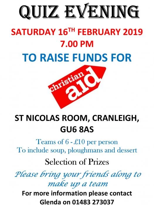 quiz evening poster 1602191