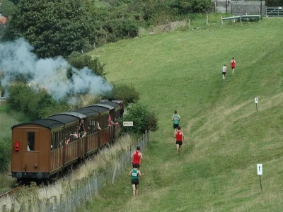 race the train