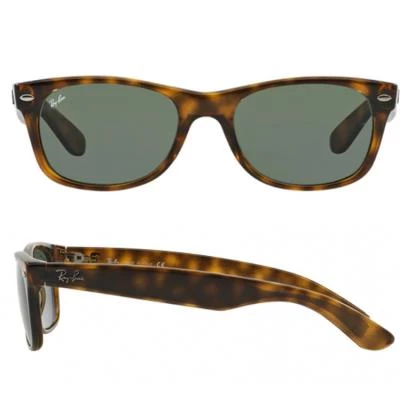 rayban new wayfarer in tortoise with crystal green lenses rb2132 902l