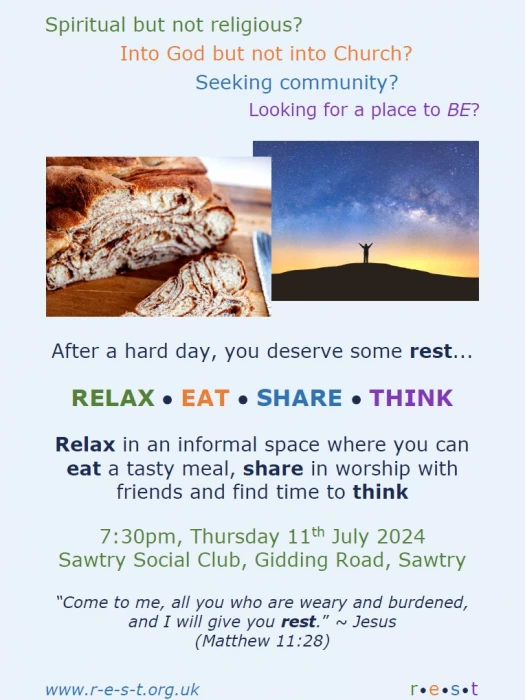 relax eat share think