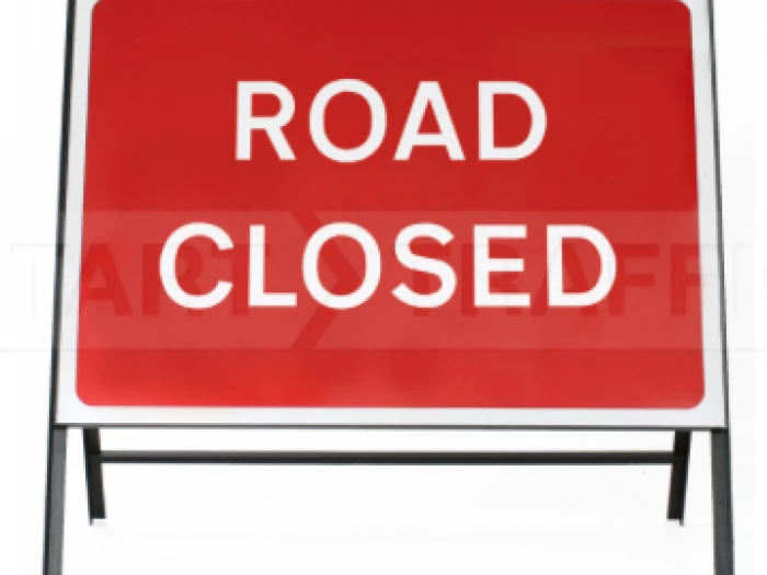 road closed sign