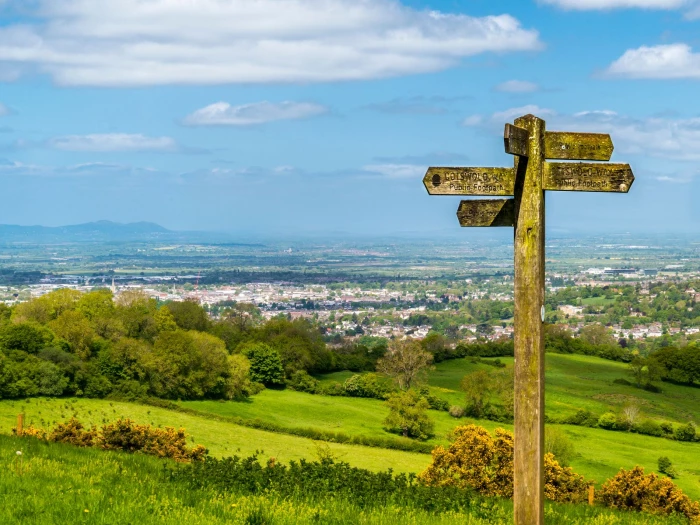 rural path signpost
