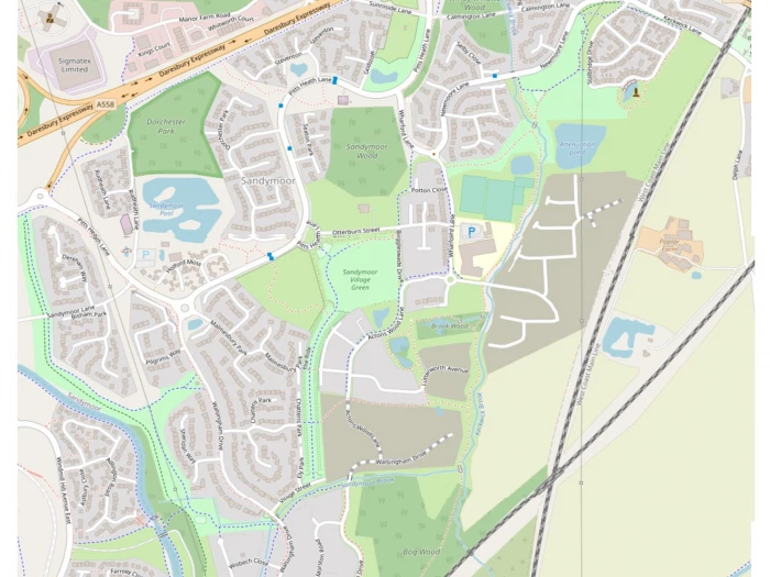 sandymoor map