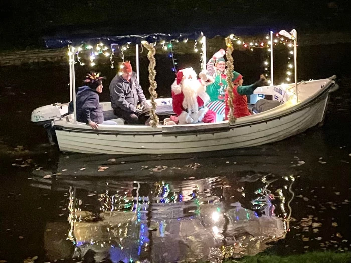 santa on audlem lass
