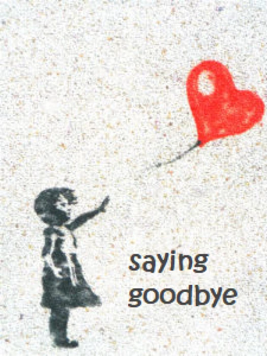 saying goodbye