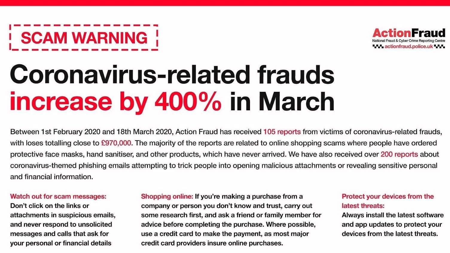 scam warning