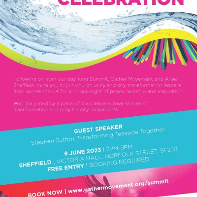 sheffield  evening celebration flyer