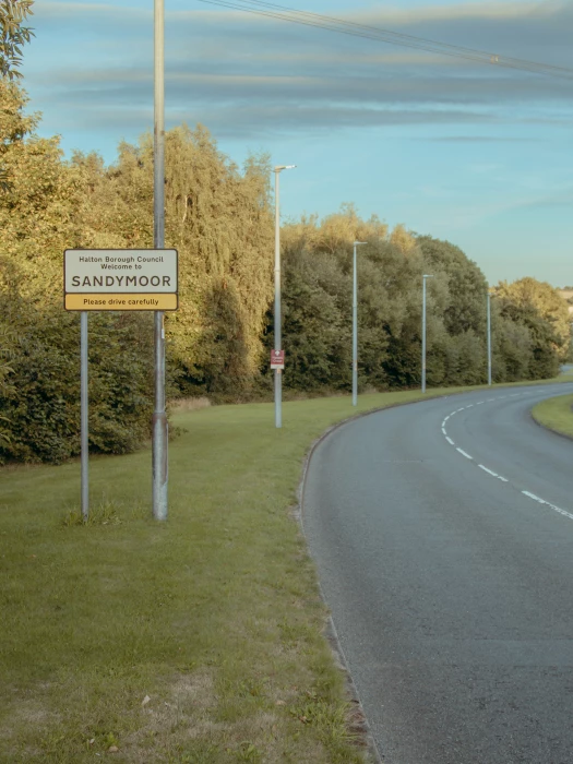 sign by road