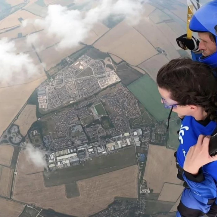sky diving