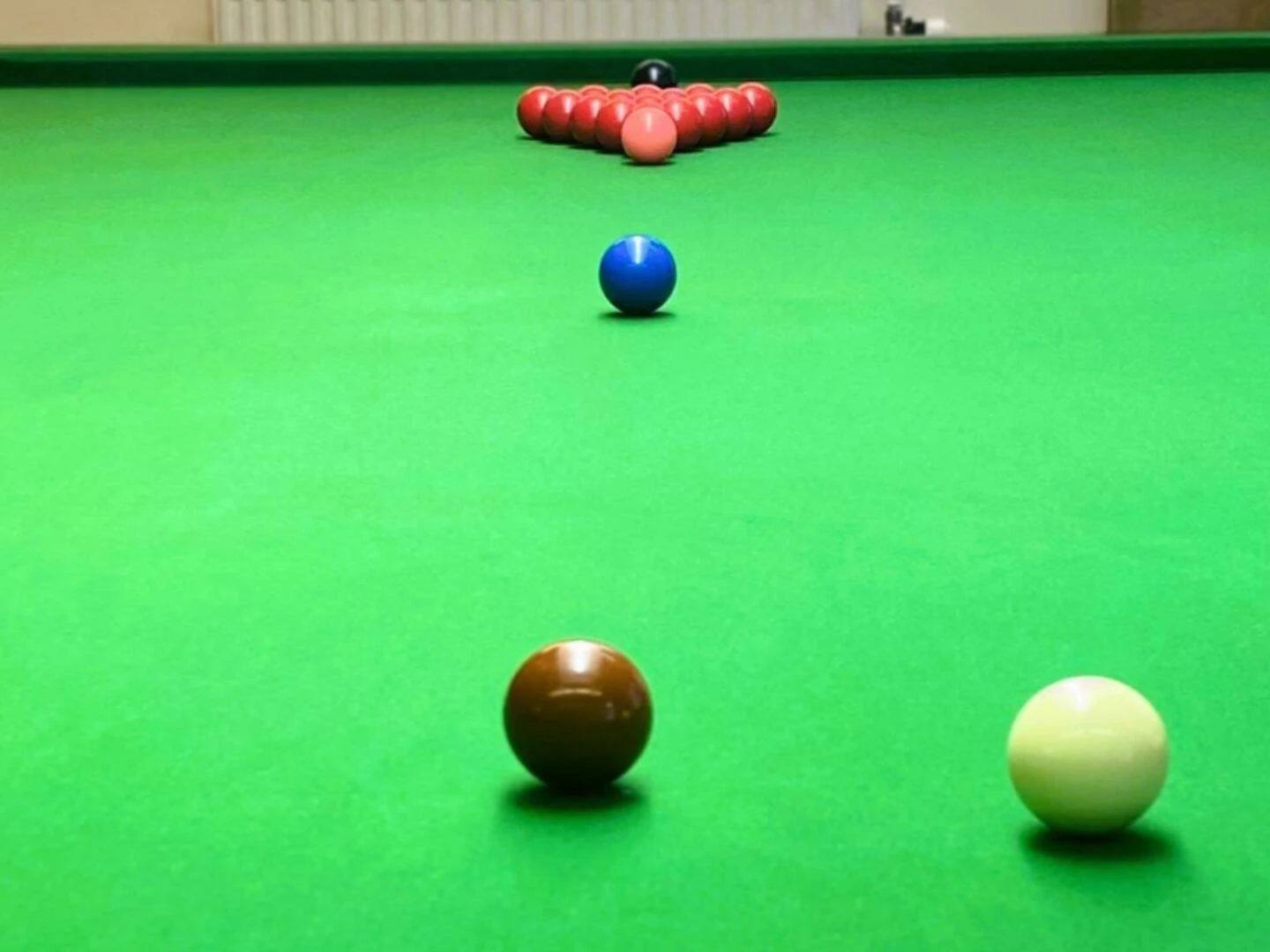 snooker table close up