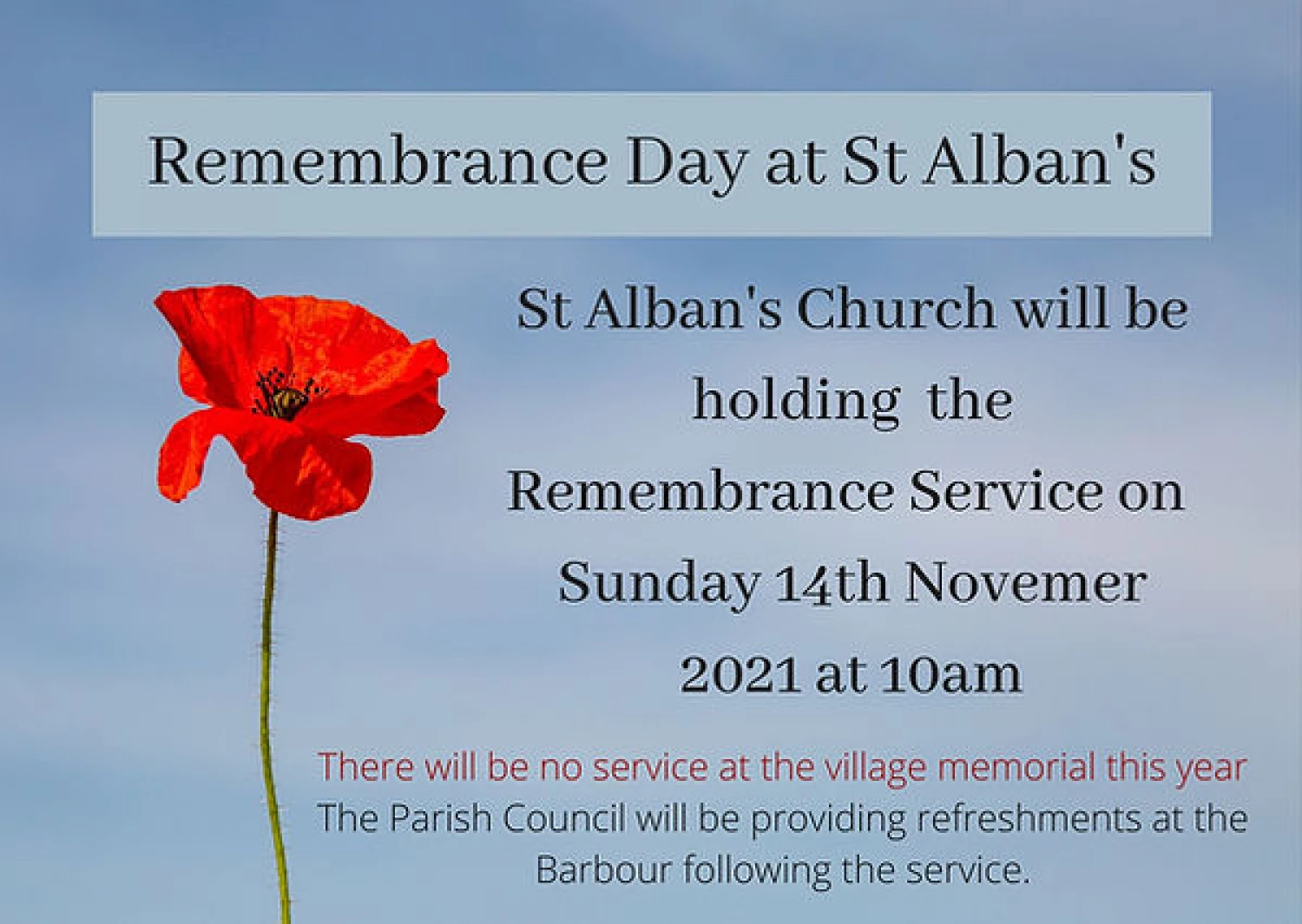 st albans remembrance 2021