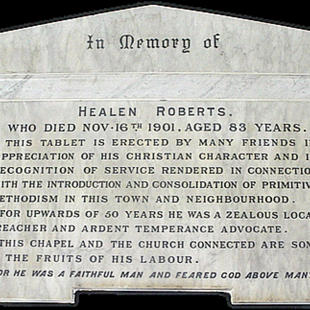 stone tablet in memory of heal