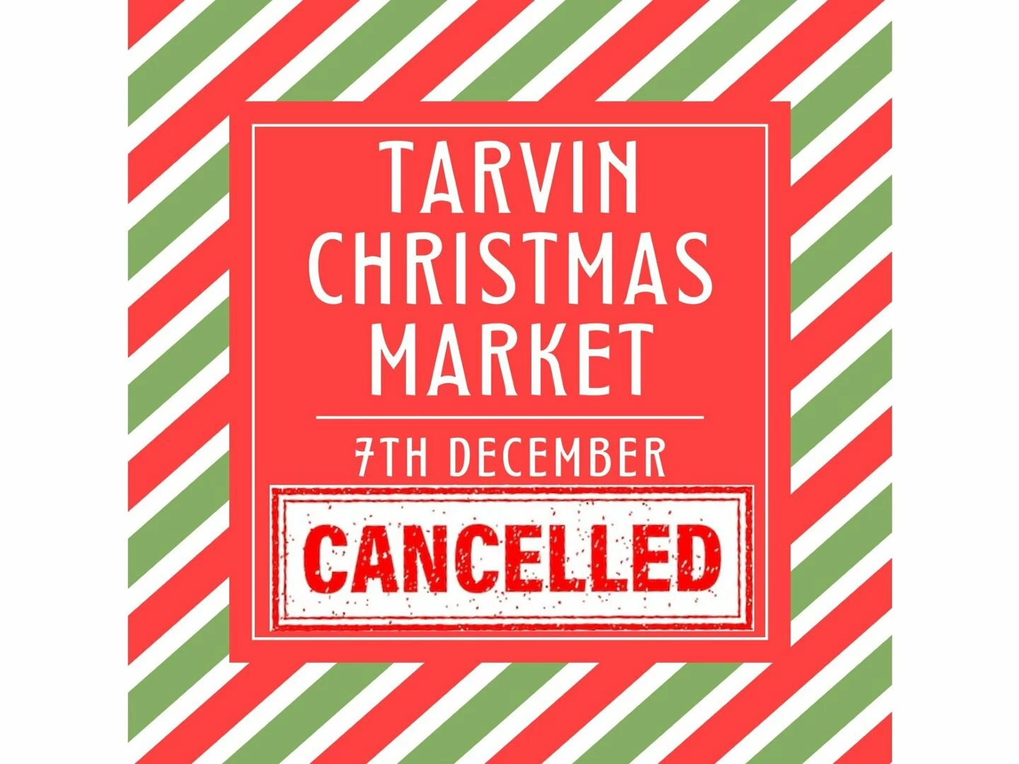 tarvin christmas market cancelled 2024
