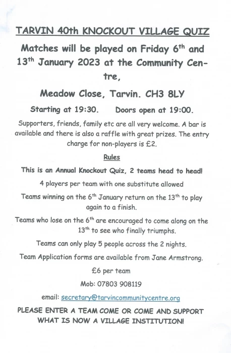 tarvin village quiz 2023 photoscan