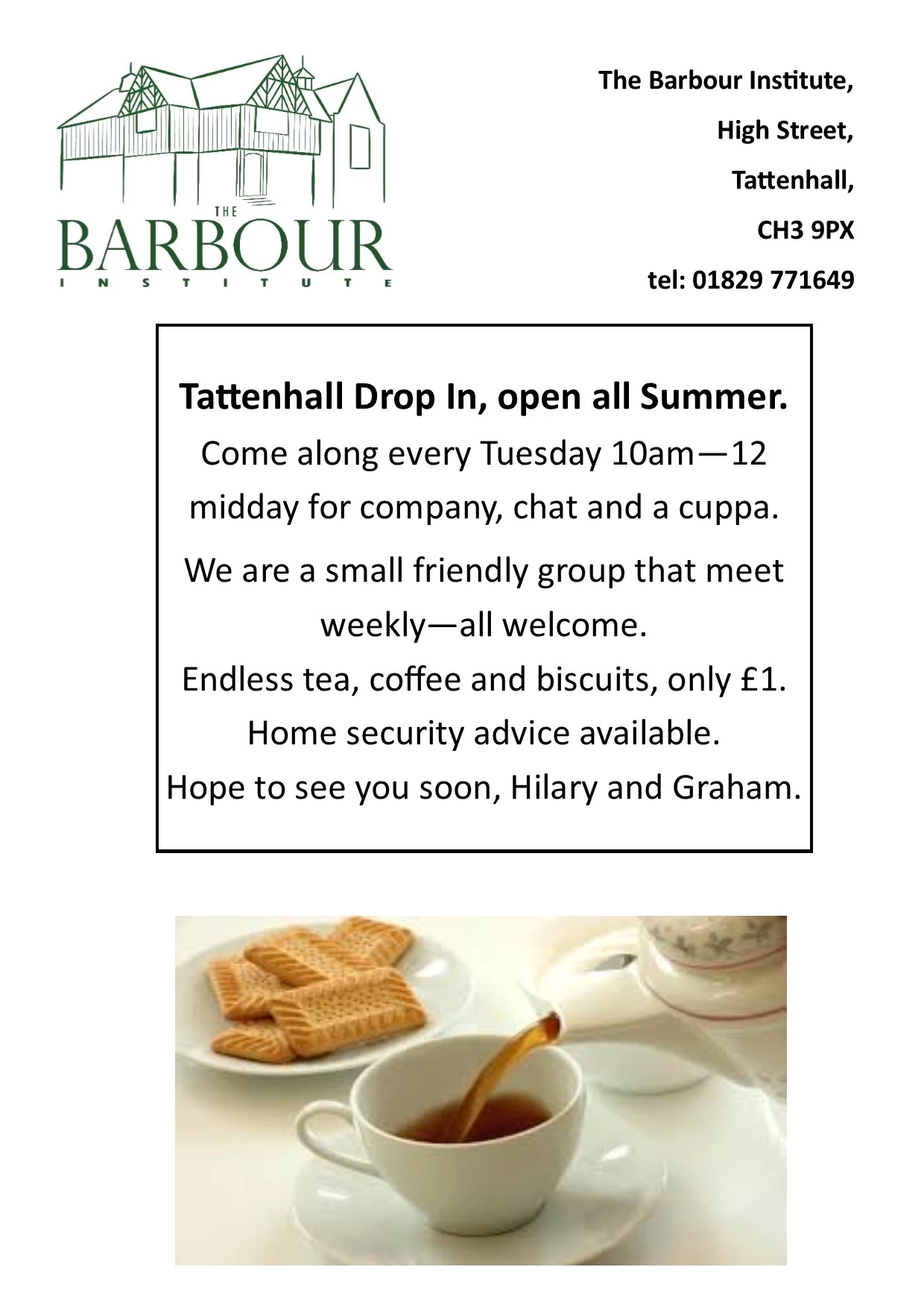 tattenhall drop in