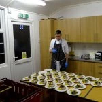the chef counts the starters