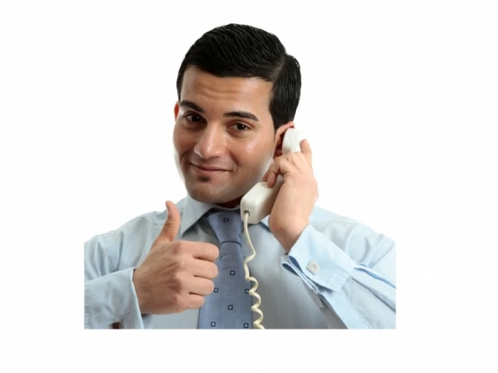 thumbsup on telephone