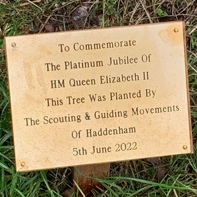 tree plaque