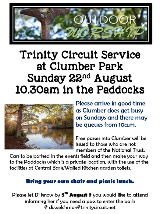 trinity circuit service clumber park 22nd august 2021