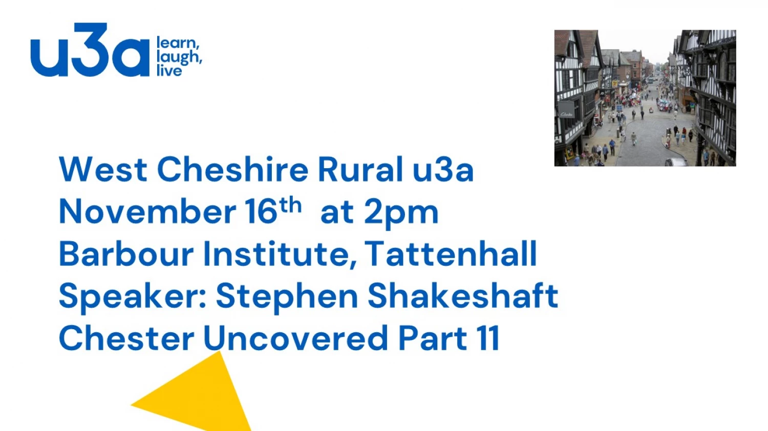u3a november