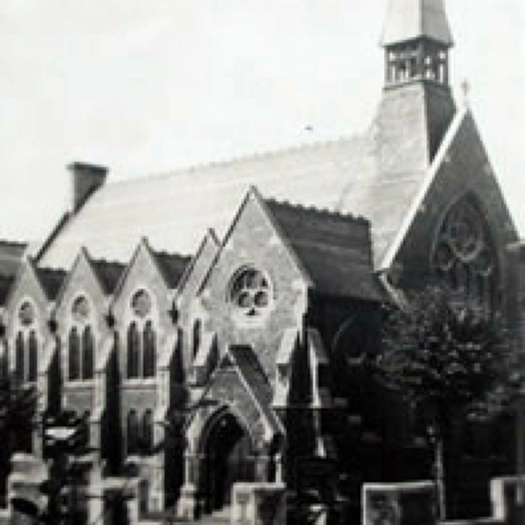 view of church with steeple in